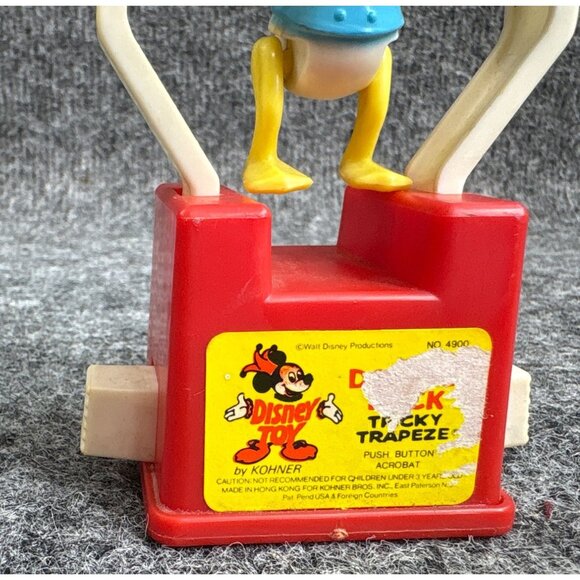 Toy Donald Duck Walt Disney Tricky Trapeze Kohner Bros Vintage Collectible - Picture 2 of 6